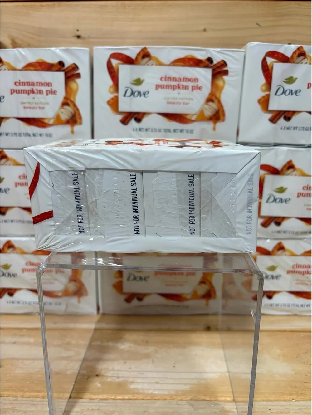 Dove Limited Edition Holiday Bar Soaps Cinnamon Pumpkin Pie 4-Pack 15oz NEW
